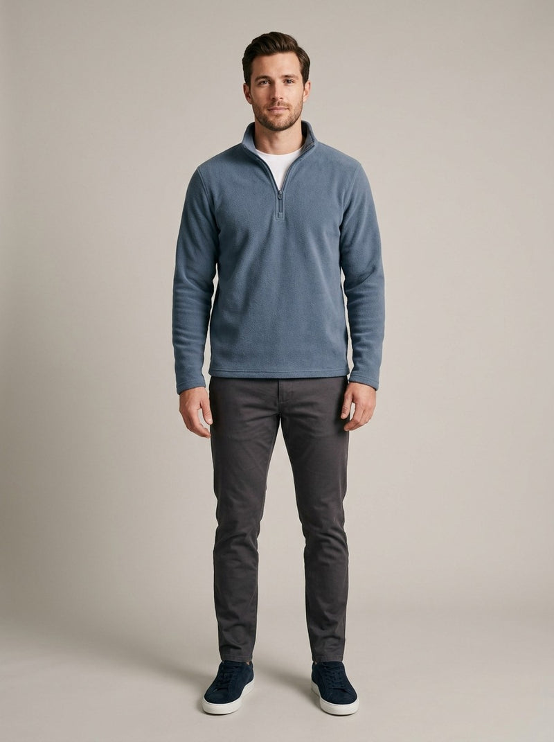 Slate Quarter-Zip Fleece