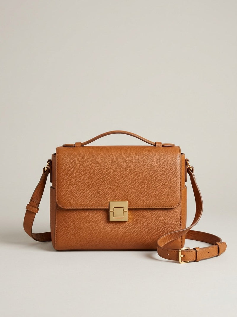 Tan Leather Crossbody Bag