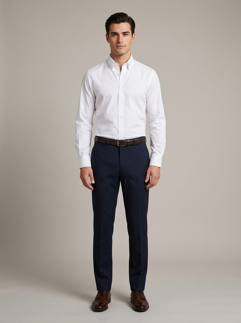 White Poplin Dress Shirt